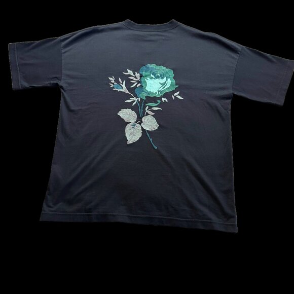 Authentic DIOR Men's Black Rose Tee Shirt - Picture 2 of 4